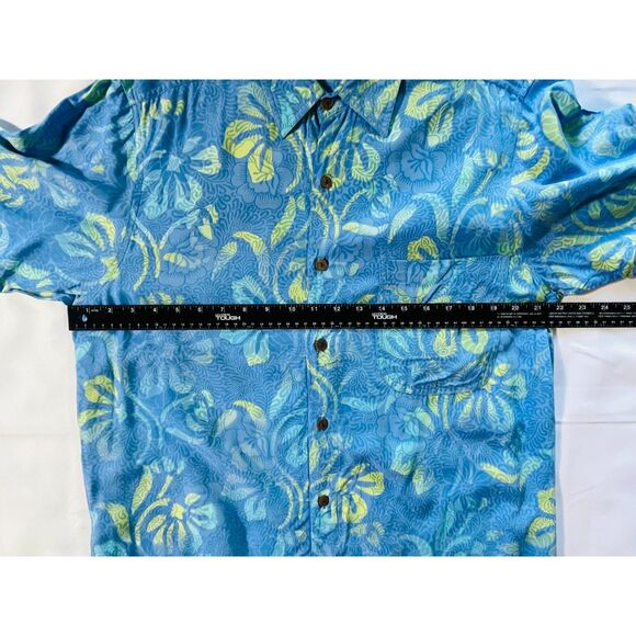 NWT Blue Ginger Hawaiian Shirt Short Sleeve Island Med Rayon Cruise Beach Resort - Picture 8 of 8